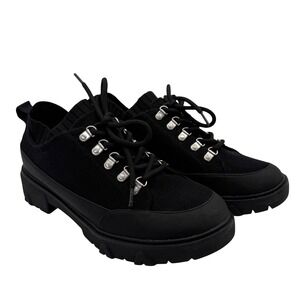 Dr Scholls Original Collection Womens Black Knit Platform Lug Sole Sneakers 9M